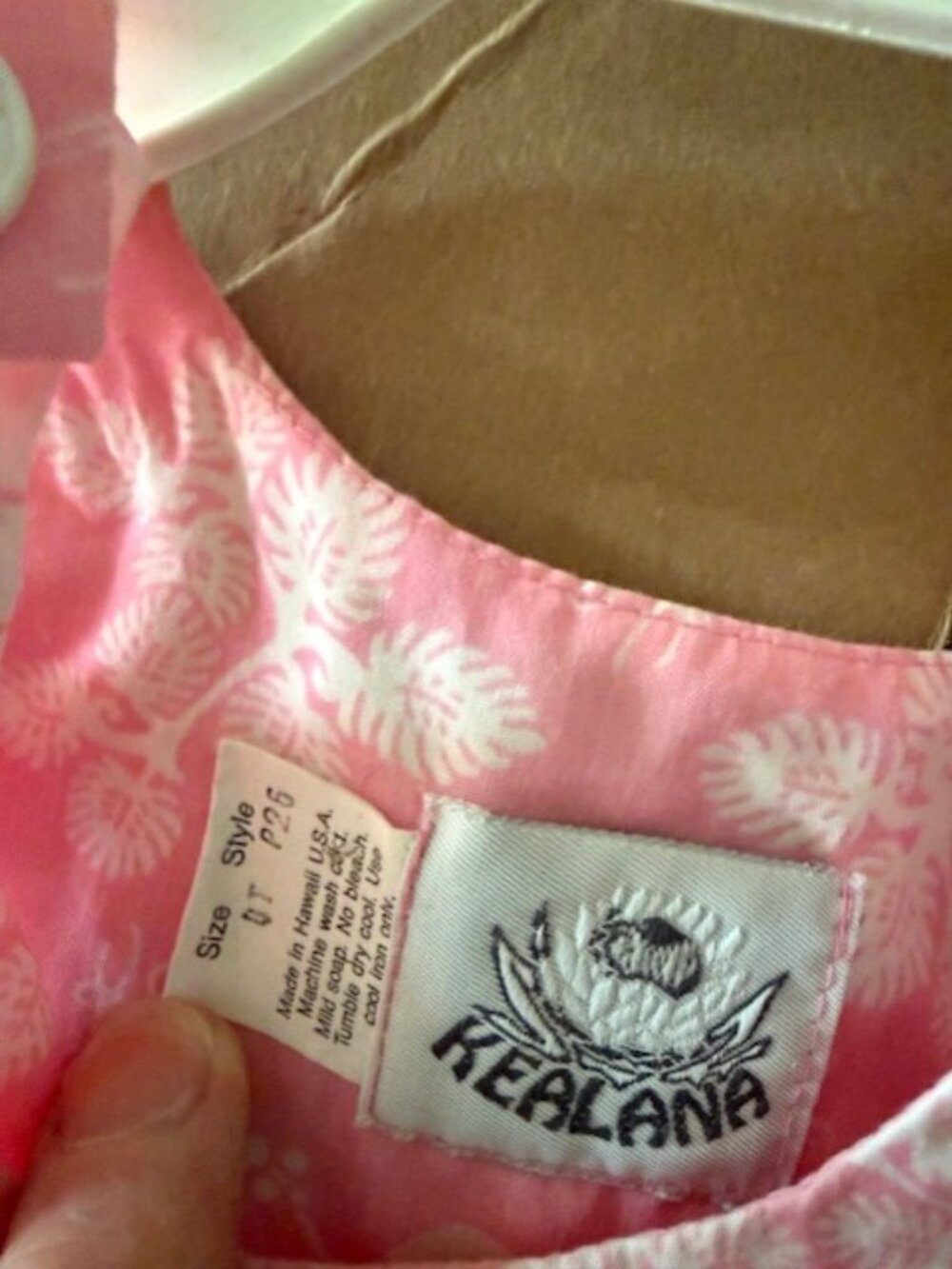 Vtg Kealana Hawaii Liberty House Hawaii Girls 4T PINK HIBISCUS 2 Piece - Picture 6 of 6